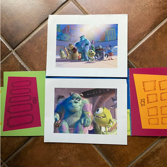 Disney Pixar Monsters Inc. Exclusive Litograph Portfolio Prints - Picture 3 of 4